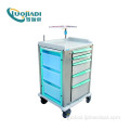 Emergency Trolley With Drawers And Wheels Hospital ABS medical emergency trolley equipment Manufactory